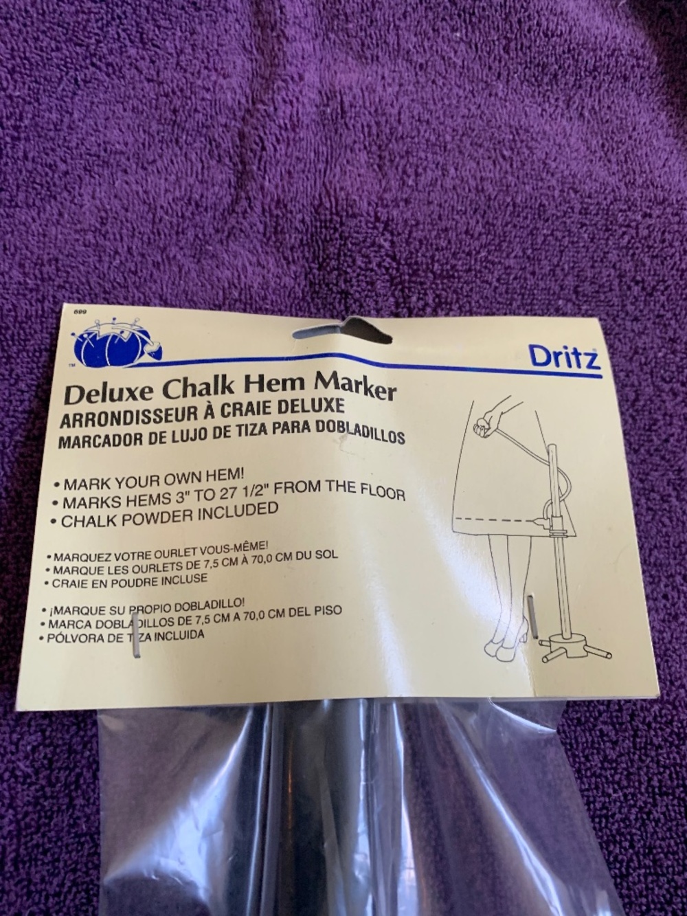 New Dritz Deluxe Chalk Hem Marker
